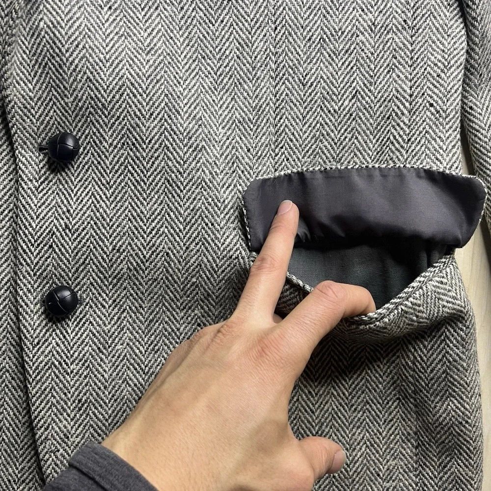 The English Sports Shop Bermuda Donegal Tweed Sports Coat Herringbone Mens 42L